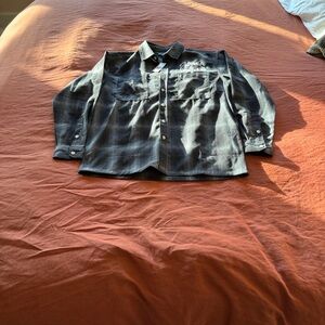 Crooks & Castles Black Plaid Shirt